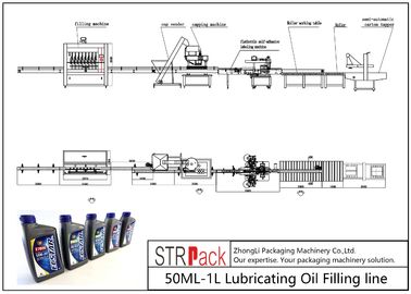Automatische Füllungs-Linie CER Bescheinigung des Schmieröl-50ML-1L