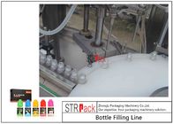 Flaschen-füllende mit einer Kappe bedeckende Maschine der E-Flüssigkeits-10ml-100ml und KennzeichnungsVerpackungsfließband mit Kolbenpumpe