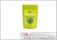 Grüner Tee-Pulver DoyPack-Zipbeutel Matcha, der Fülle und Dichtung MachineRotary mit Bohrer-Füller für Pulver verpackt